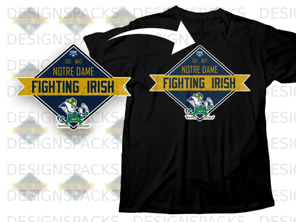 Notre Dame Fighting Irish Est. 1842 Graphic Tshirt