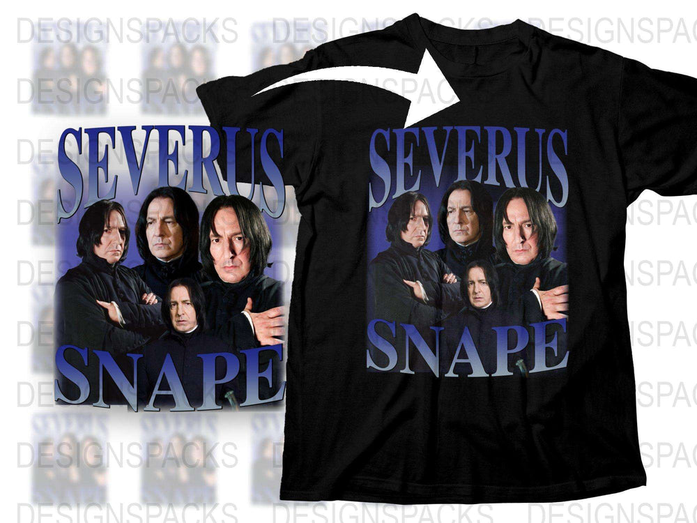 Severus Snape T-Shirt, Wizard Graphic Tee, Fantasy Movie Fan Gift, Unisex Magic Lover Apparel