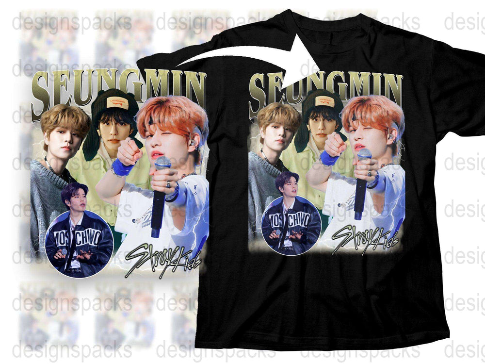 Seungmin Fan T-Shirt, K-Pop Idol Graphic Tee, Concert Merchandise, Music Fan Apparel, Pop Culture Gift Idea