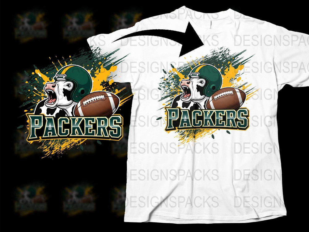 Green Bay Packers Inspired T-Shirt, Football Team Fan Graphic Tee, Sports Enthusiast Casual Wear, Unique Design Shirt