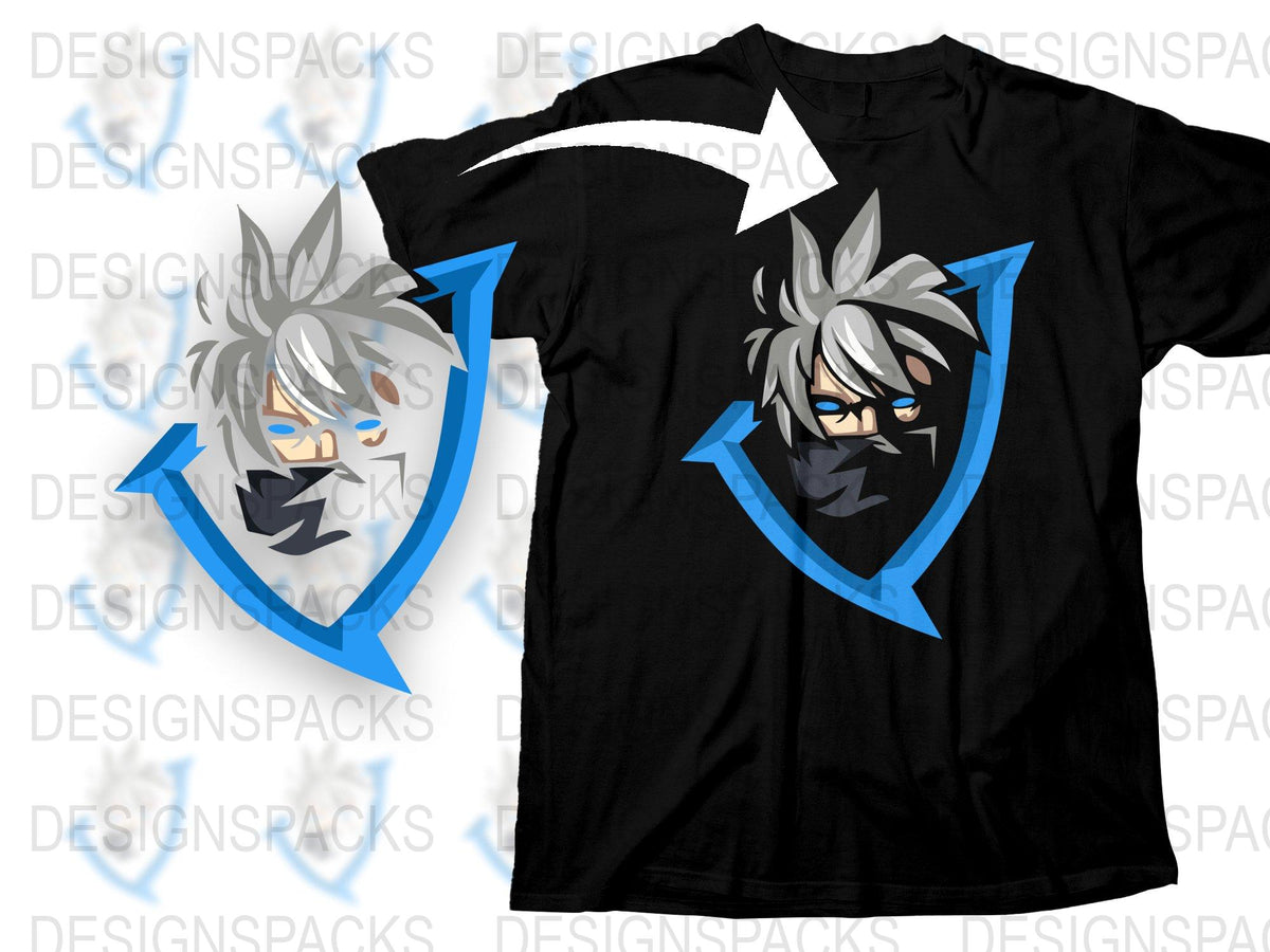 Anime Inspired Black T-Shirt, Cool Male Character Graphic Tee, Manga Style Casual Top, Unique Gift for Anime Lovers
