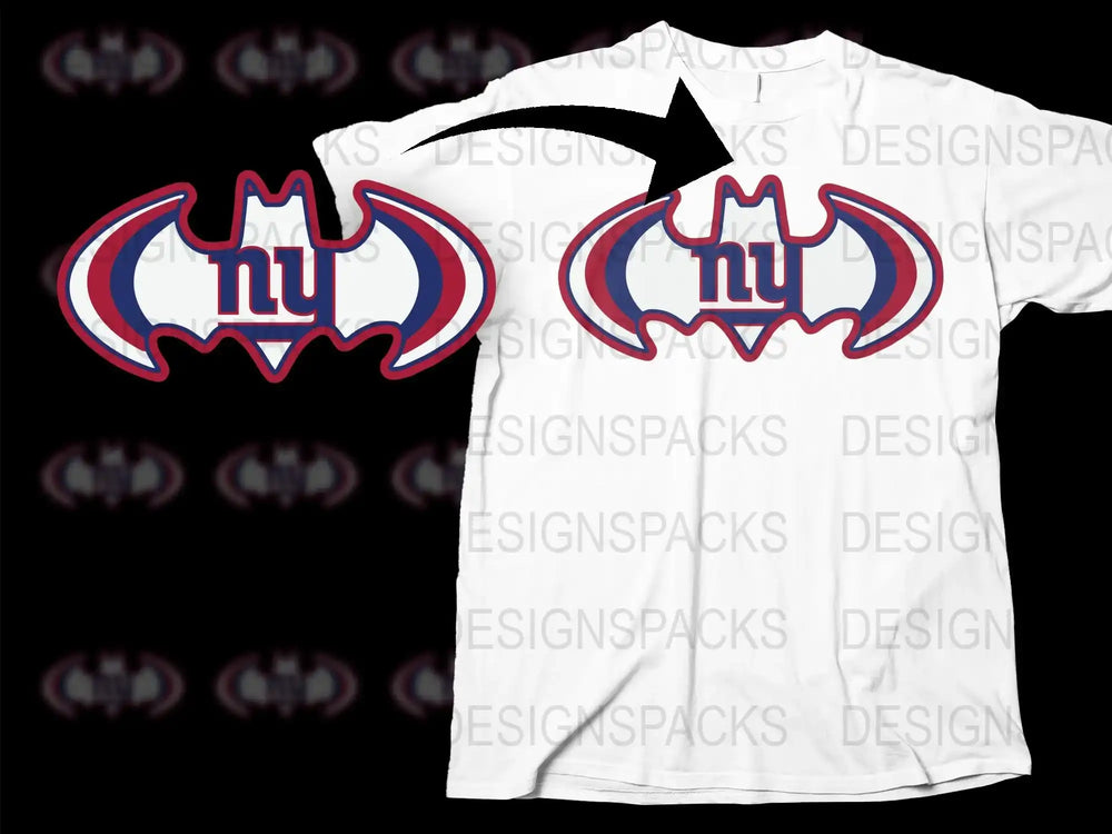 Graphic T-Shirt New York Sports Team Logo Red White Blue Casual Wear Unisex Cotton Tee