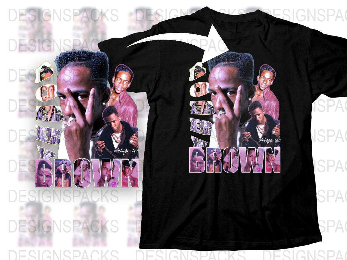 Vintage Bobby Brown Graphic T-Shirt, 90s Hip Hop Tee, Urban Streetwear Fashion, Collector's Item, Men's and Women's Sizes Available