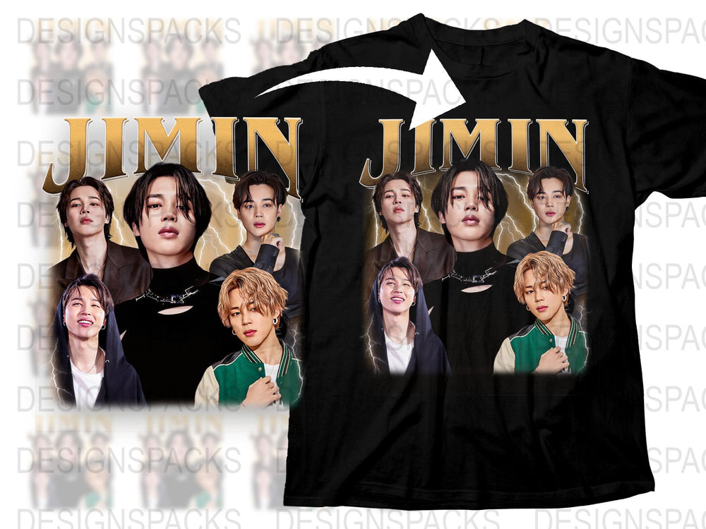 Jimin Fan T-Shirt, K-Pop Idol Graphic Tee, BTS Band Member Shirt, Unisex Music Apparel