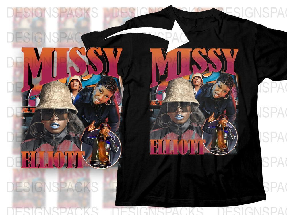 Missy Elliott Fan T-Shirt, Vintage Hip Hop Style, Graphic Tee, Music Artist Apparel, 90s Urban Fashion, Unisex Clothing
