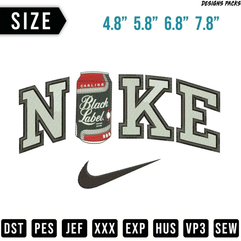 Nike Black Label logo with size and file format options.