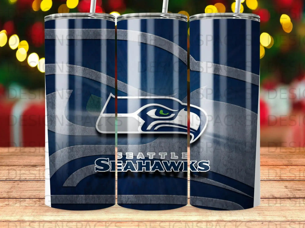 Seattle Seahawks Logo Design Dark Blue Tumbler product type
