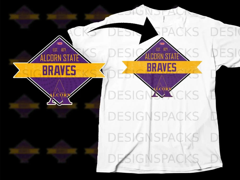 Alcorn State Braves Est. 1871 Vintage Design Apparel