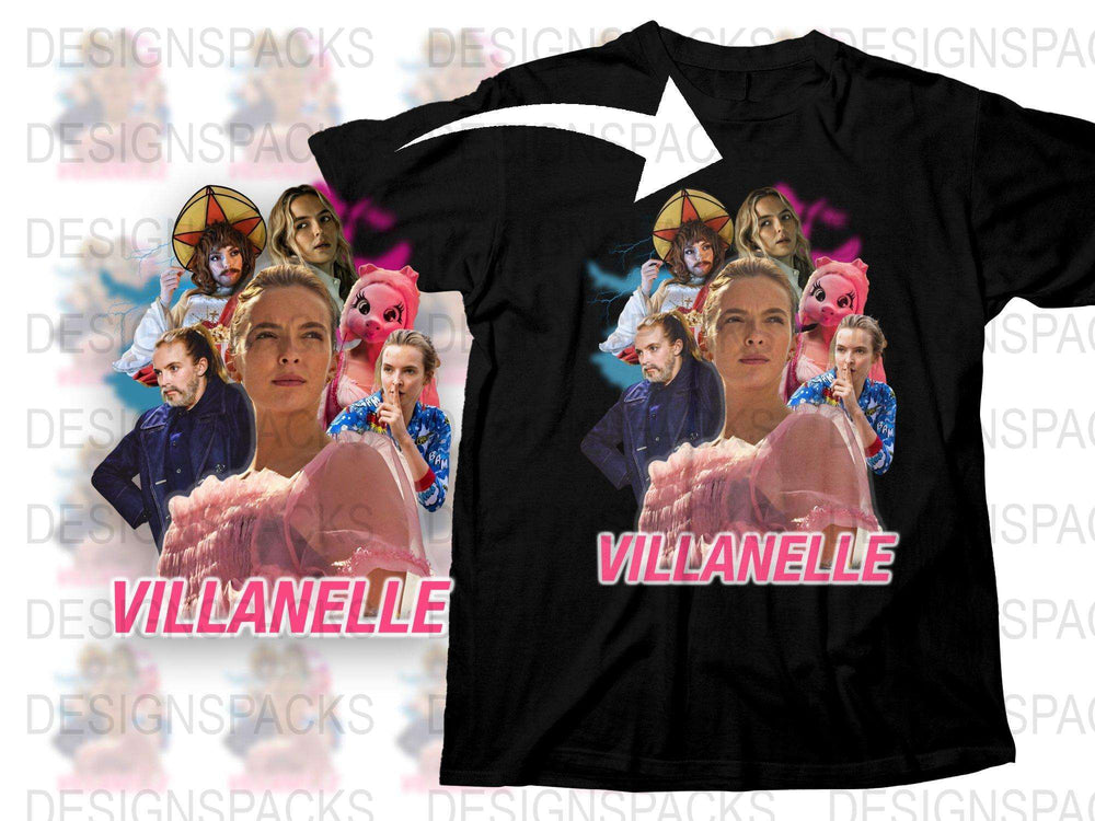 Villanelle Fan T-Shirt, Killing Eve Inspired Graphic Tee, Unique TV Show Merch, Gift for Fans