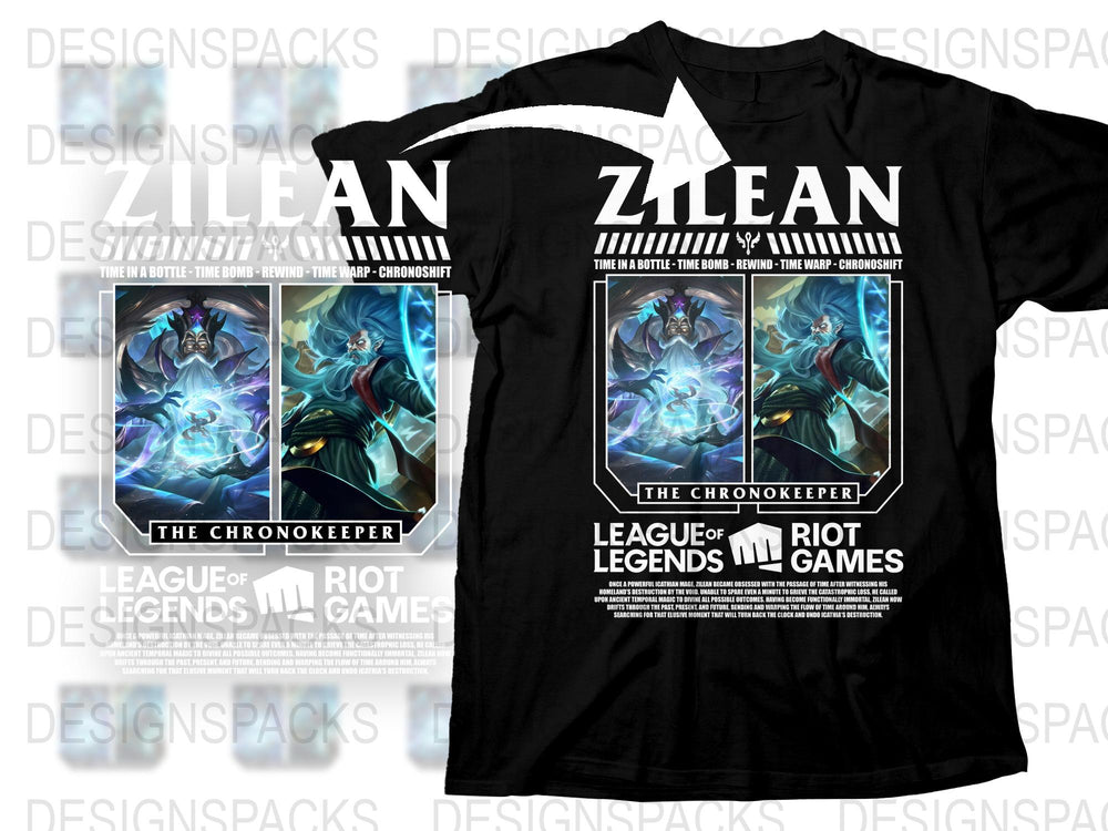 League of Legends Zilean T-Shirt, The Chronokeeper Graphic Tee, Gamer Clothing, Riot Games Merchandise