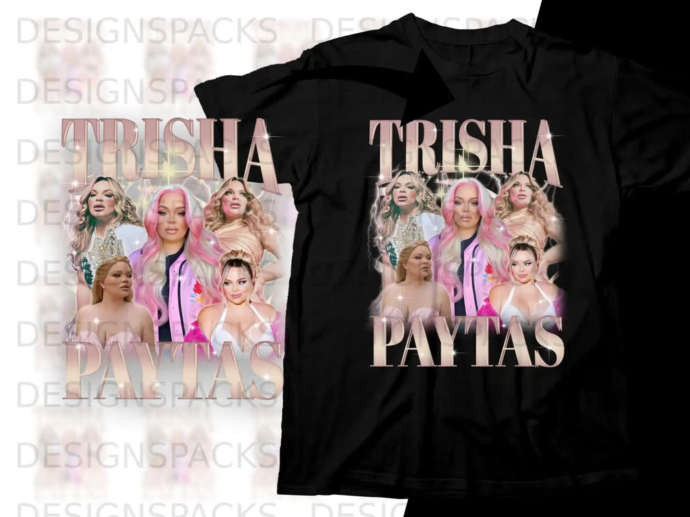T-shirt with Trisha Paytas's face and the text "TRISHA PAYTAS"