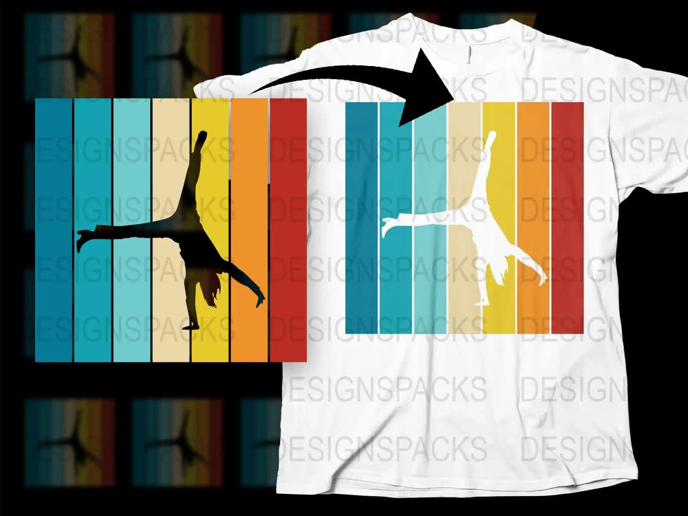 Colorful Ballet Dancer T-Shirt, Artistic Dance Silhouette, Stylish Graphic Tee, Unisex Fashion Shirt, Dance Lover Gift Idea