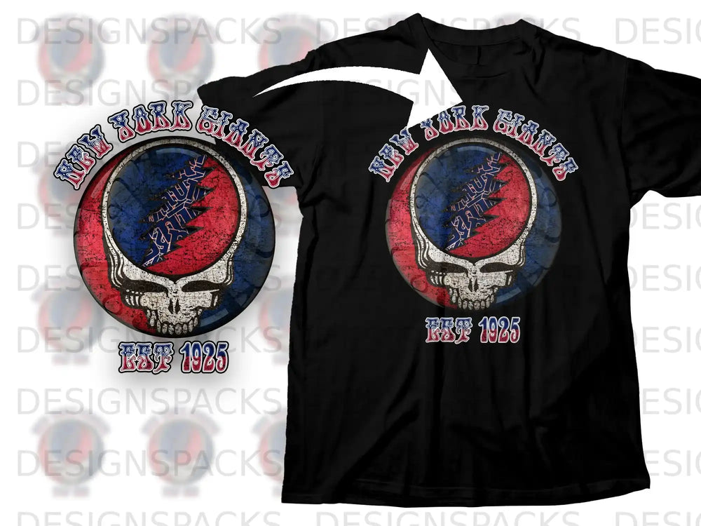 New York Giants Est 1925 Skull Graphic Tee