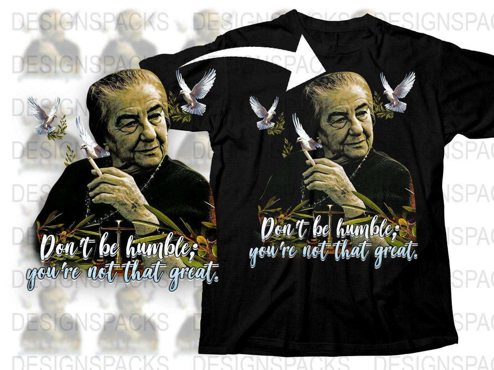 Vintage Graphic T-Shirt with Quirky Quote and Dove Illustrations, Cool Retro Style Unisex Tee