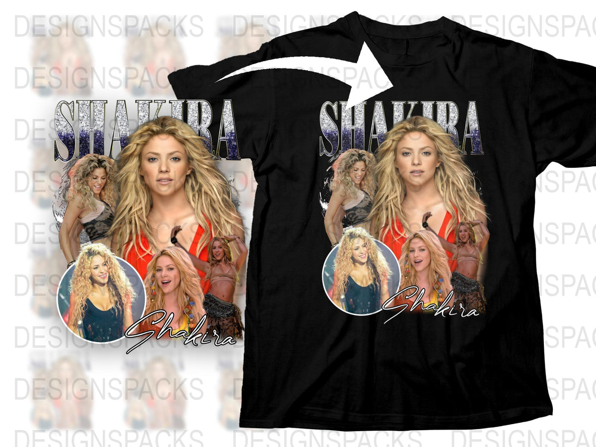 Shakira Graphic T-Shirt, Pop Music Icon Tee, Celebrity Singer Merchandise, Fan Gift Idea