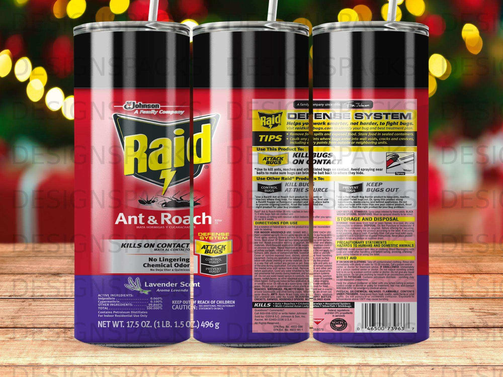 Raid Ant & Roach Killer 26, Lavender Scent, 17.5 oz can.