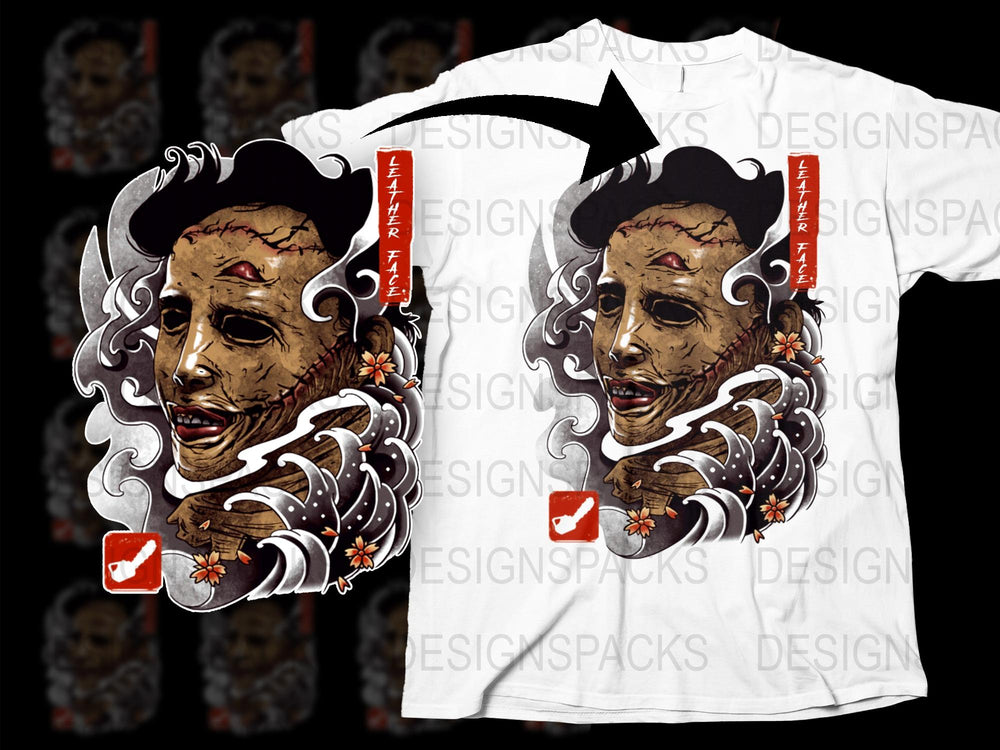 Japanese Hannya Mask Graphic T-Shirt, Traditional Oni Demon Tee, Samurai Art Shirt, Unique Streetwear, Men Women Unisex Top