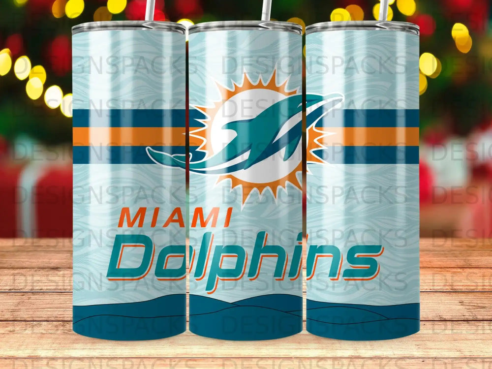Miami Dolphins Logo Stripe Tumbler product type