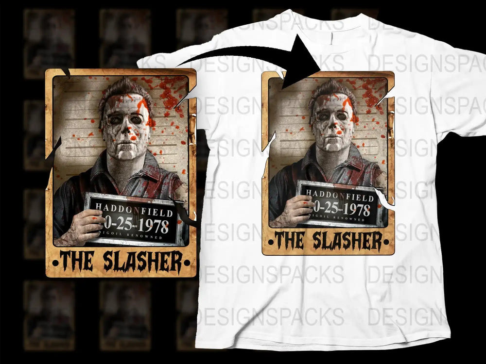 Vintage Horror Movie T-Shirt, The Slasher Haddonfield Graphic Tee, Halloween Costume Idea, Unisex