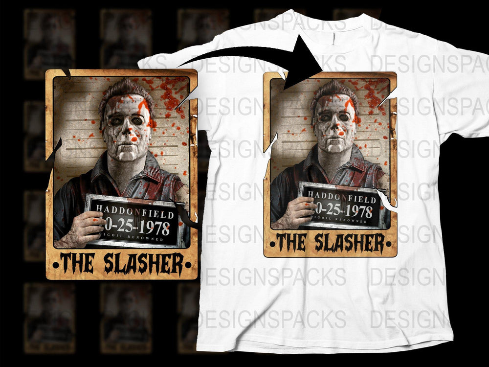 Vintage Horror Movie T-Shirt, The Slasher Haddonfield Graphic Tee, Halloween Costume Idea, Unisex