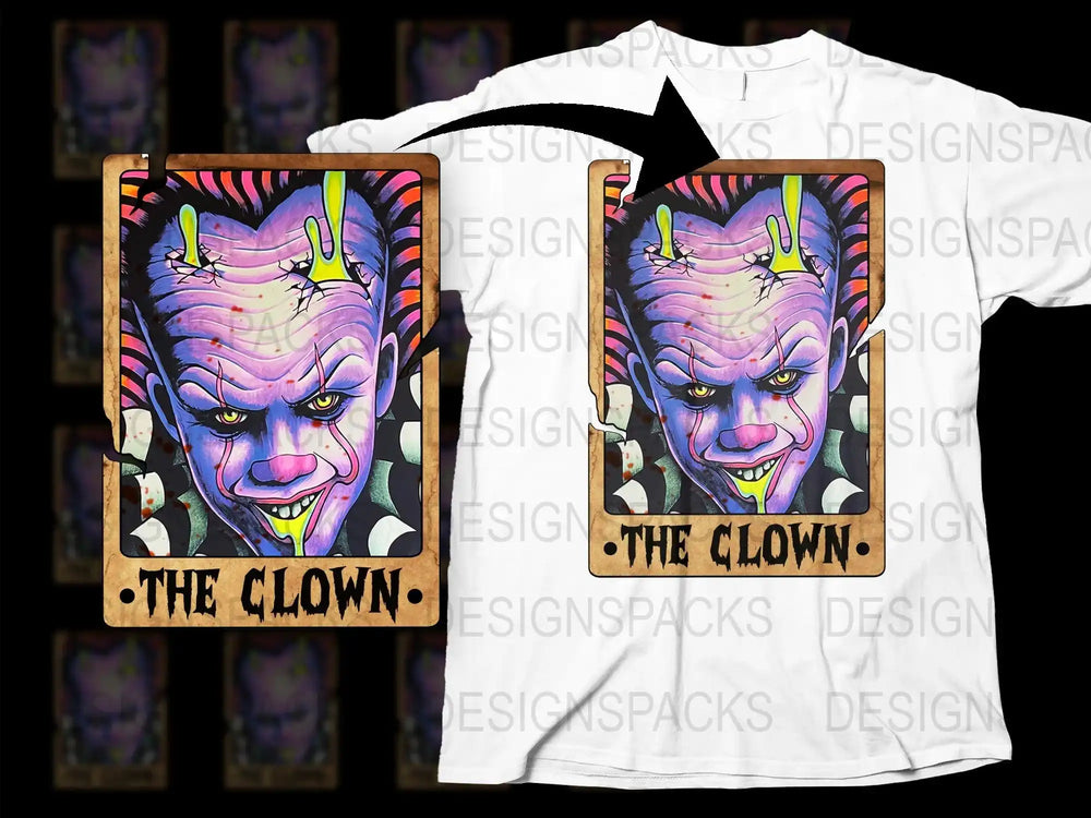 Colorful Clown Graphic T-Shirt, Vibrant Cartoon Style Tee, Urban Art Inspired, Unisex Streetwear Clothing