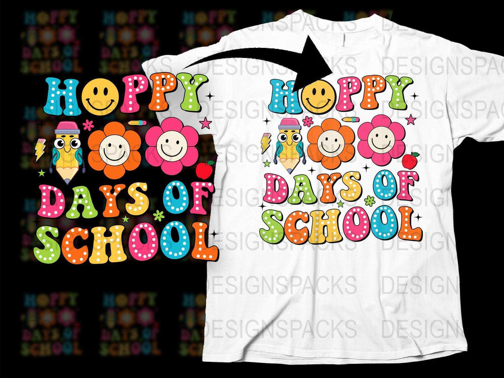 Hoppy Days of School T-Shirt, Colorful Funny Frogs, Kids School Shirt, Bright Graphic Tee, Unisex School Apparel, Cute Animal Design