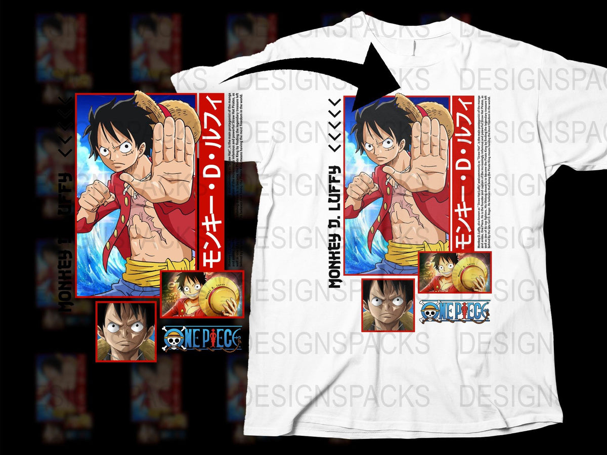 One Piece Anime T-Shirt, Luffy Graphic Tee, Men's Women's Unisex Shirt, Japanese Manga Series Fan Merchandise, Casual Streetwear