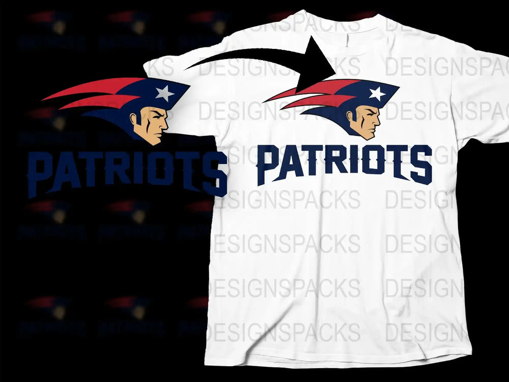 Patriots Fan T-Shirt, American Football Team Graphic Tee, Sports Apparel, Mens and Womens Sizes Available