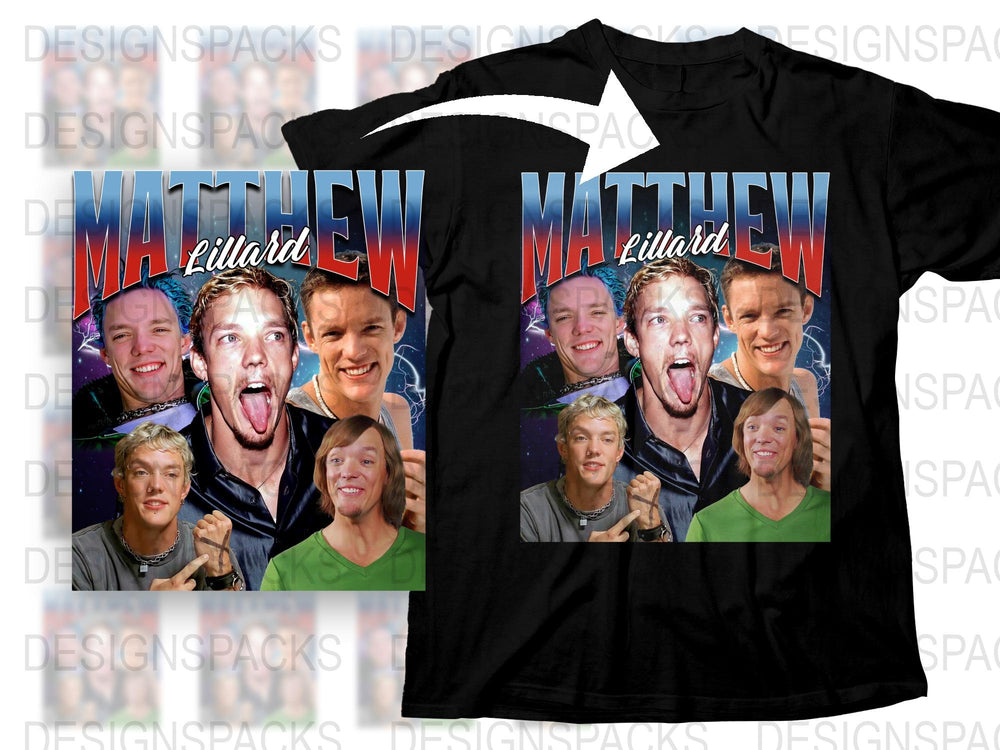Custom Matthew Lillard Fan T-Shirt, Unique Celebrity Print Tee, Multiple Pose Graphic Shirt
