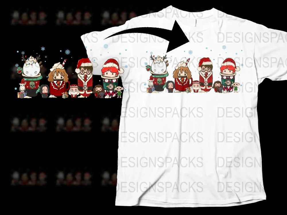 Cute Christmas T-Shirt, Snowmen and Animals Holiday Tee, Festive Winter Apparel for Adults and Kids