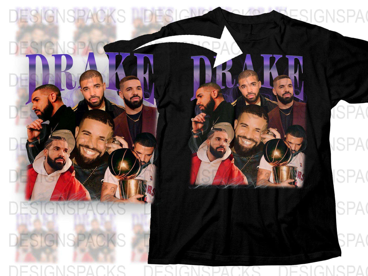 Drake Inspired Graphic T-Shirt, Multi-Image Music Artist Tee, Fans Merchandise, Casual Streetwear Shirt