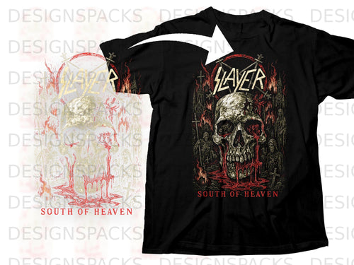 Black t-shirt with Slayer 