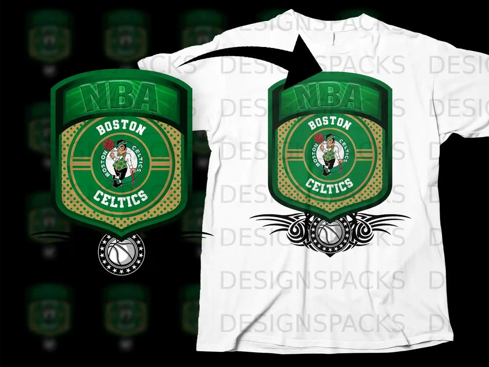 Boston Celtics NBA Logo Design T-Shirt Product
