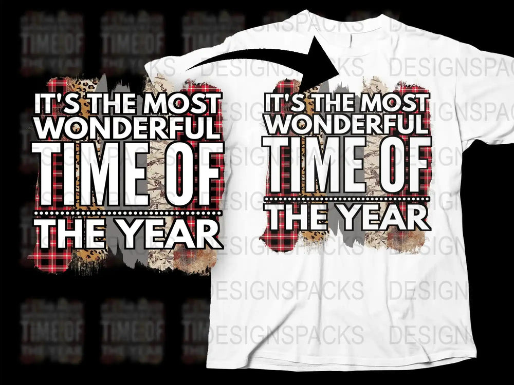 Wonderful Time of the Year Holiday T-Shirt, Christmas Festive Tee, Winter Season Graphic Shirt, Unisex Clothing Gift Idea