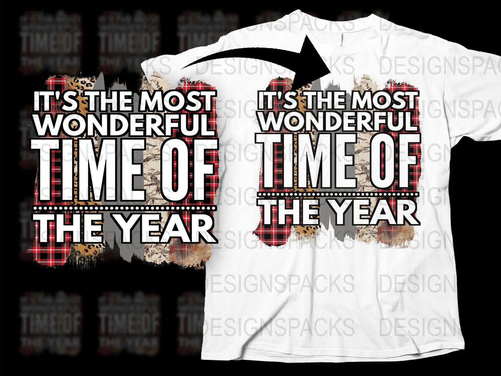 Wonderful Time of the Year Holiday T-Shirt, Christmas Festive Tee, Winter Season Graphic Shirt, Unisex Clothing Gift Idea