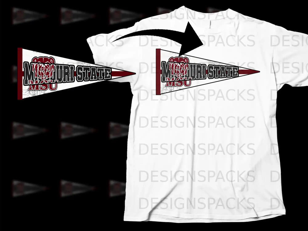 Missouri State University Bear Logo Graphic Shirt