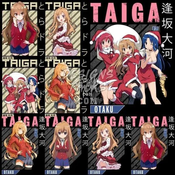 10 Toradora Anime Designs Bundle PNG designspacks