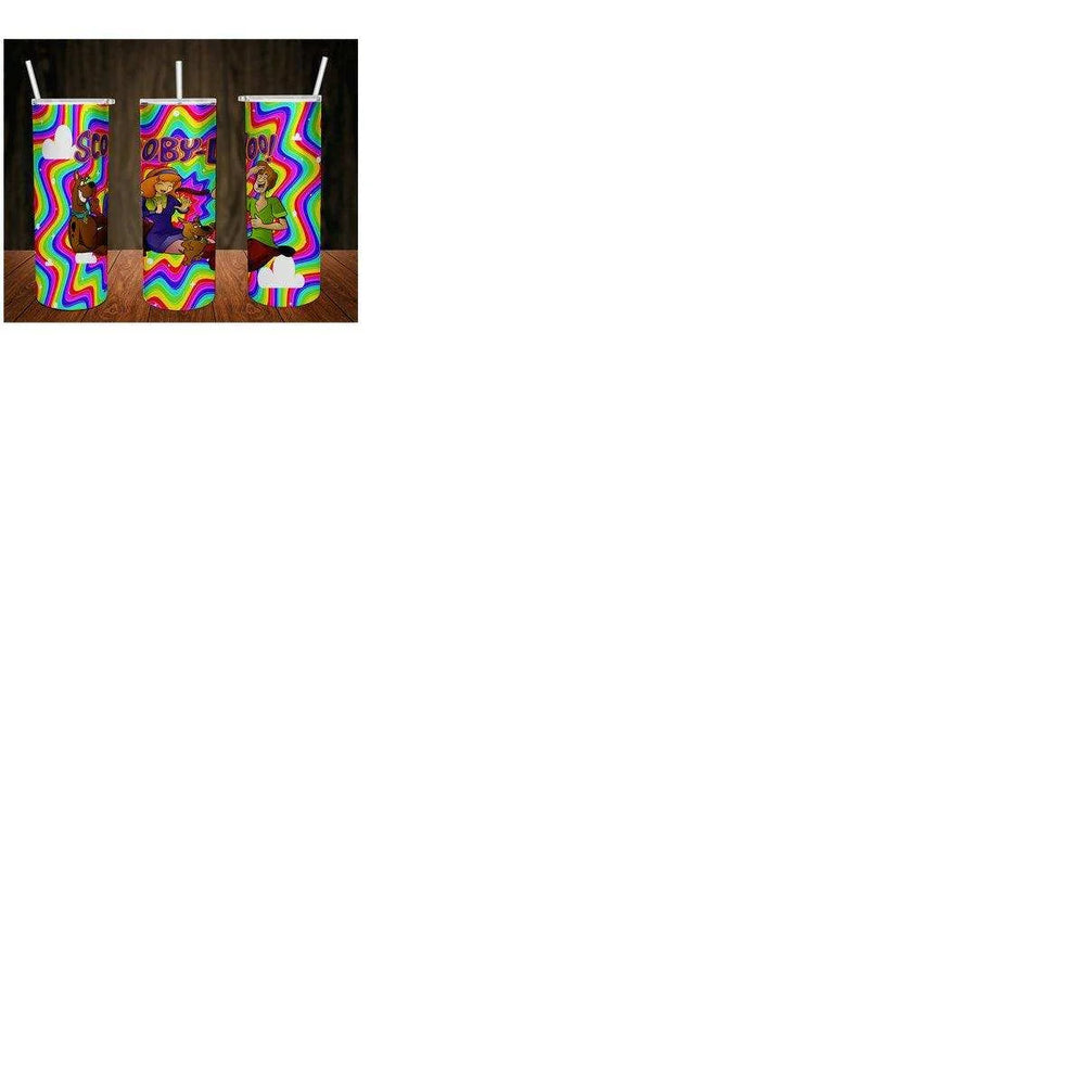 10 Colorful Scooby-Doo Tumbler Wrap Designs Bundle JPG