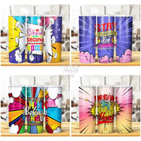 Load image into Gallery viewer, 10 Comic School Quotes Tumbler Wrap Bundle Jpg

