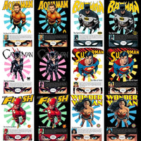 Load image into Gallery viewer, 11 Comics DC Super Heroes Streetwear BLACK/WHITE Designs Bundle PNG
