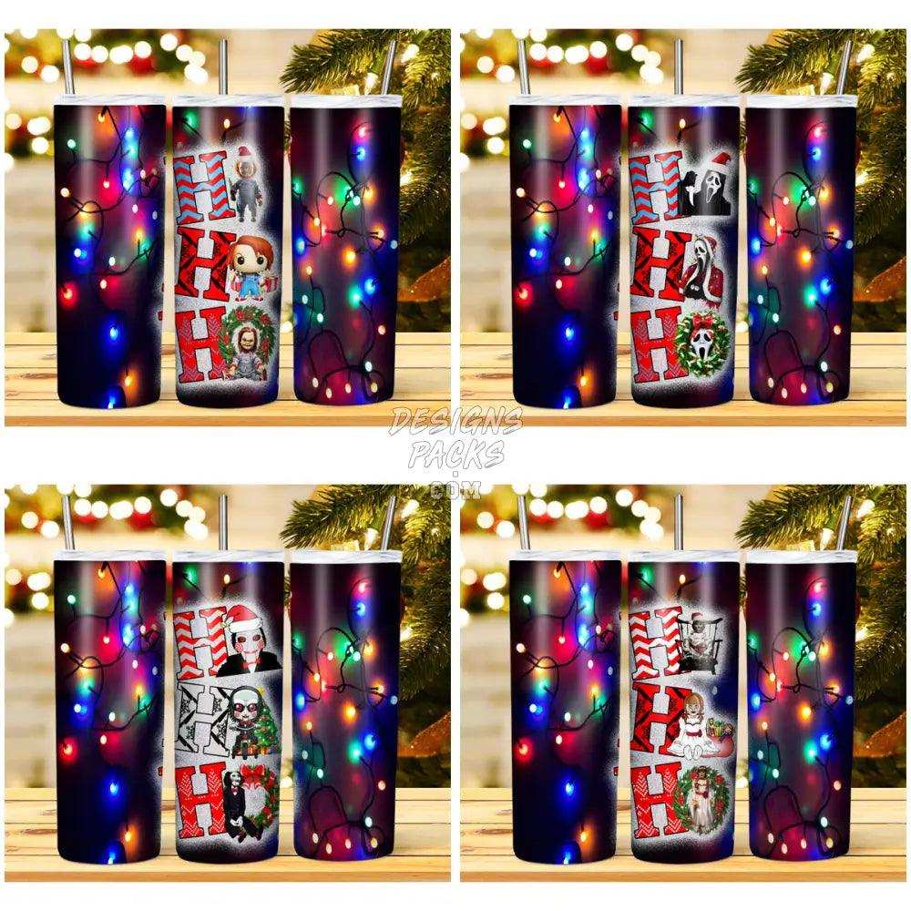 10 Horror Villains Hohoho Tumbler Wrap Bundle Jpg