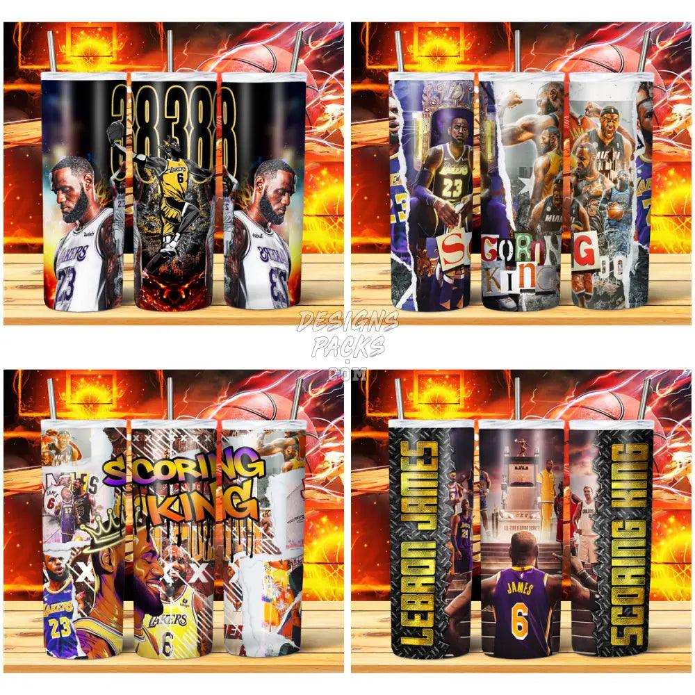 10 Lebron Scoring Basketball Tumbler Wrap Bundle Jpg