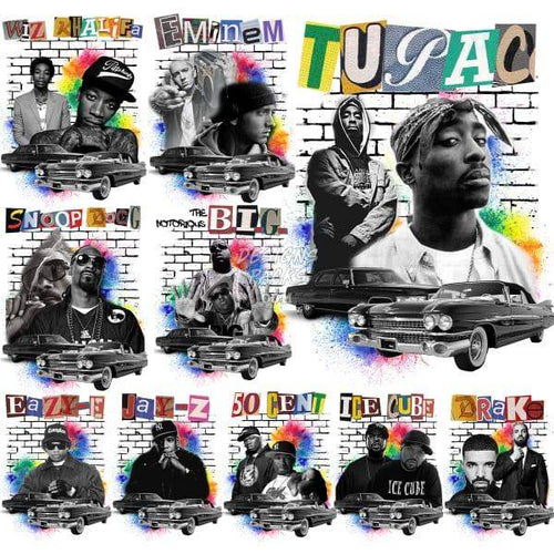 10 Rap Graffiti Art Designs Bundle Png