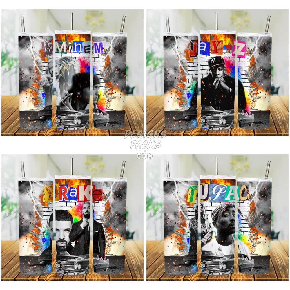 10 Rappers Graffiti Tumbler Wrap Bundle Jpg