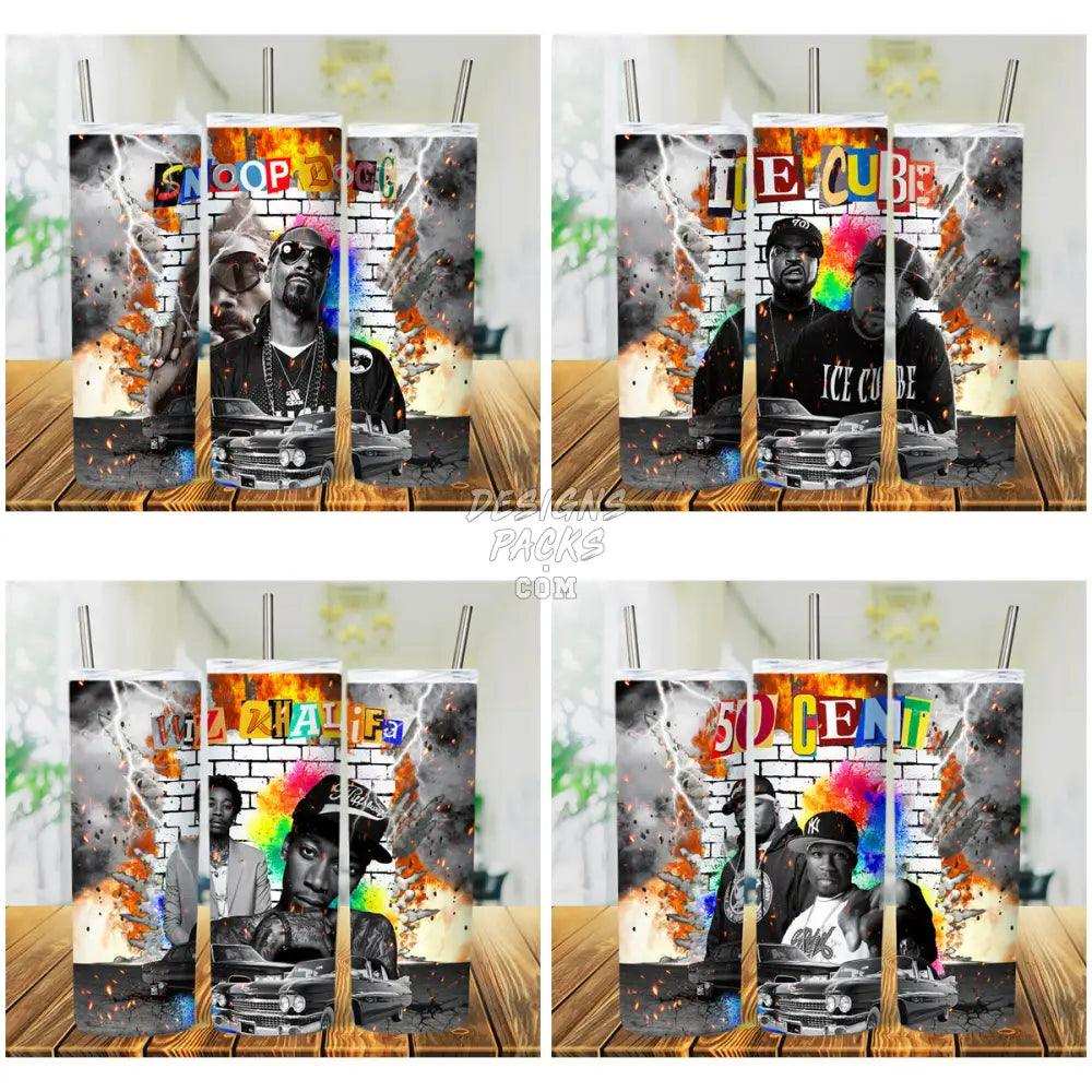 10 Rappers Graffiti Tumbler Wrap Bundle Jpg