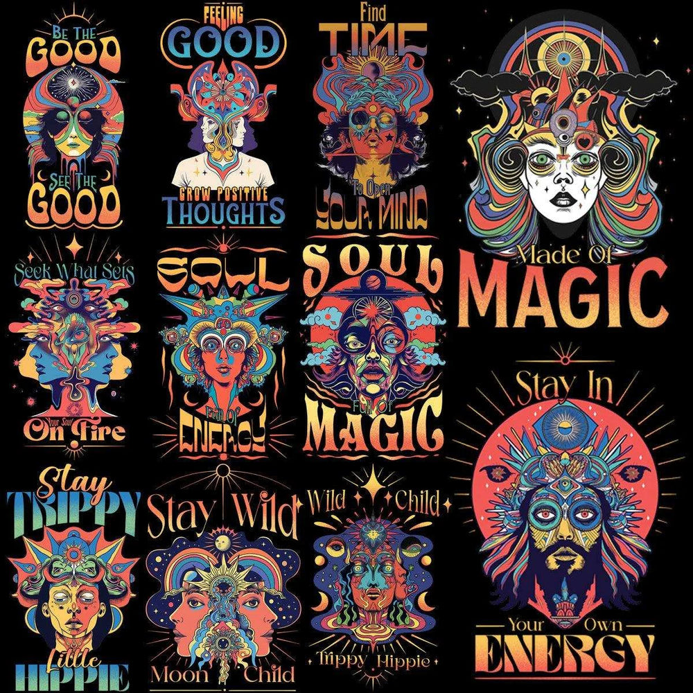 10 Trippy Psychedelic Designs Bundle PNG