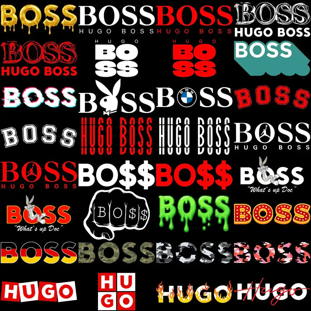 100 Boss Pop Culture Brand Mix Designs Bundle PNG