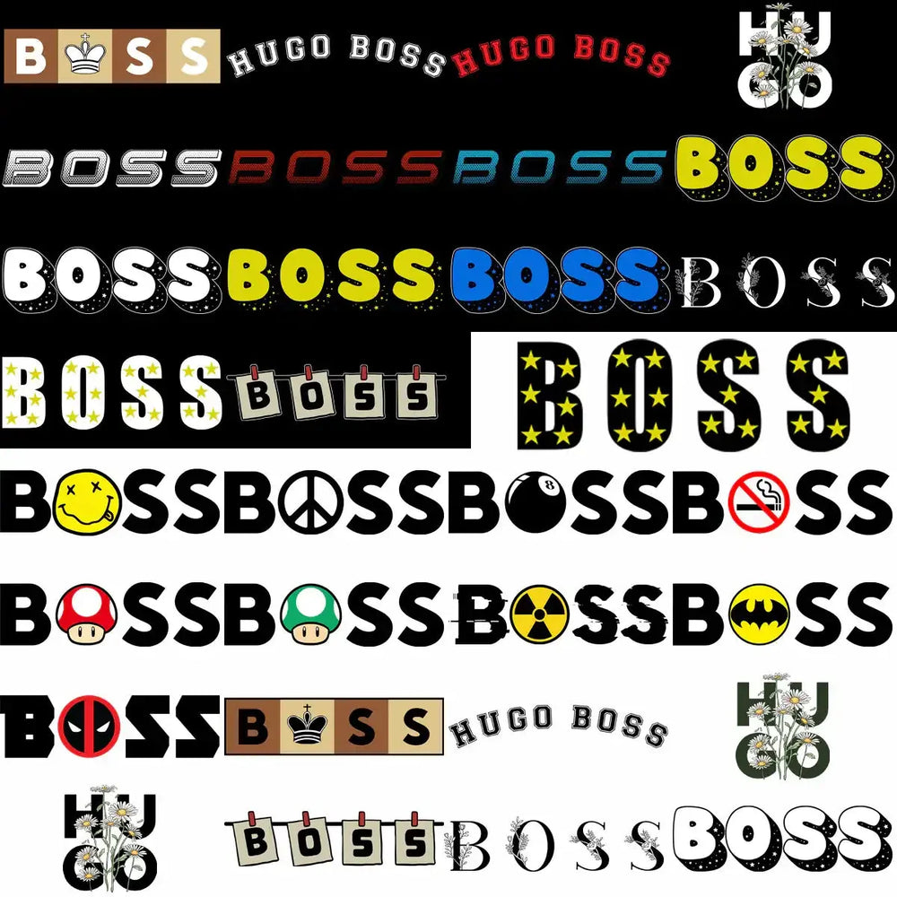 100 Boss Pop Culture Brand Mix Designs Bundle PNG