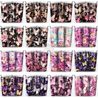 Load image into Gallery viewer, 100 Butterfly Gems Seamless Tumbler Wrap Bundle Jpg
