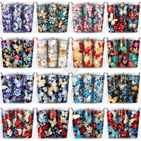 Load image into Gallery viewer, 100 Butterfly Gems Seamless Tumbler Wrap Bundle Jpg
